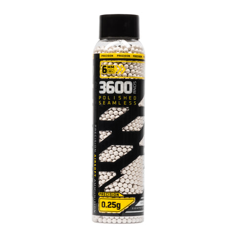 HK Army BB Hostile - Precision .25G BB's - 3600ct - White