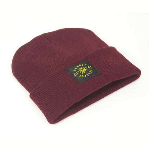 Planet Eclipse Worker Roll Beanie - Burgundy