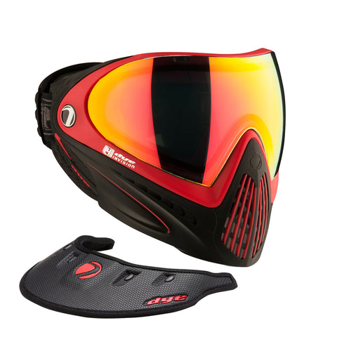 Dye I4 Pro - Meltdown - Black / Red W/ Dye Wing Visor - Red