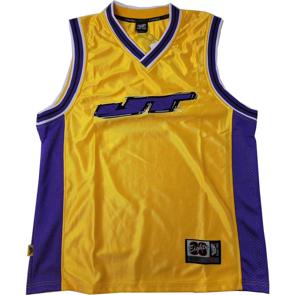 JT Basketball Retro Jersey - Yellow / Purple – Paintball Wizard